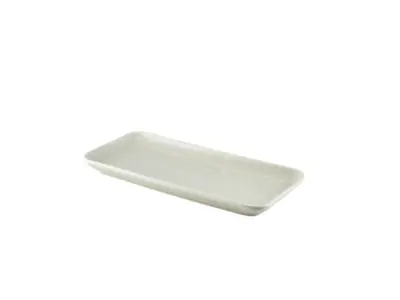 Terra Porcelain Pearl Narrow Rectangular Platter 27 x 12.5cm
