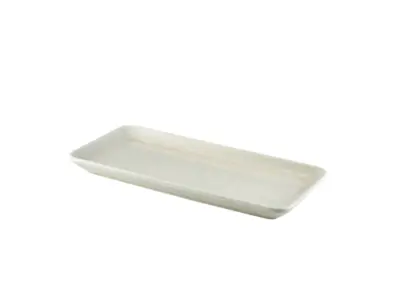 Terra Porcelain Pearl Narrow Rectangular Platter 31 x 14cm