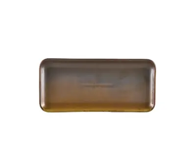 Terra Porcelain Rustic Copper Narrow Rectangular Platter 27 x 12.5cm