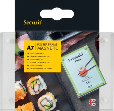Acrylic A7 Double Sided Poster Frames With Magnetic Corners