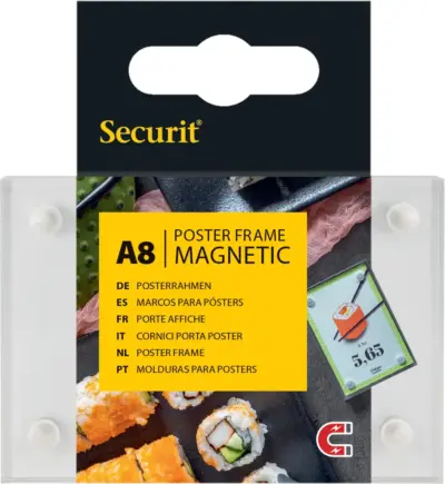 Acrylic A8 Double Sided Poster Frames With Magnetic Corners