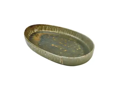 Kozo Porcelain Midori Oval Plate 28cm