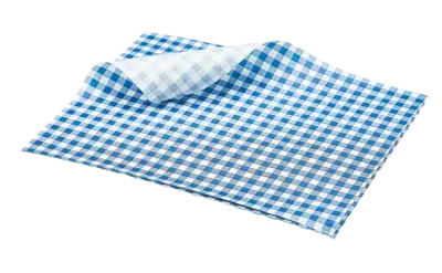 Greaseproof Paper Blue Gingham Print 25 x 20cm