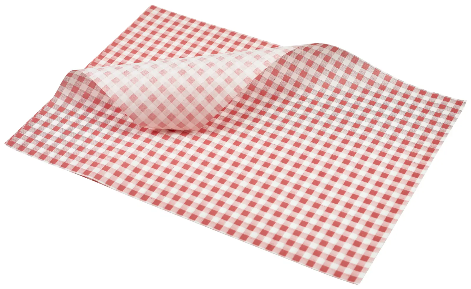 Greaseproof Paper Red Gingham Print 35 x 25cm