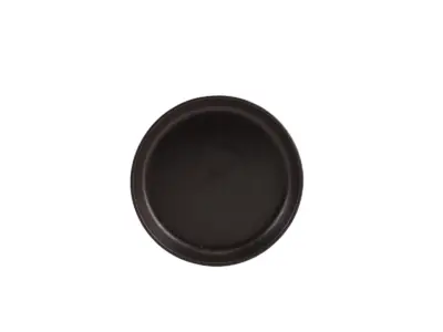 GenWare Kava Black Stoneware Ribbed Plate 20cm