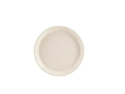 GenWare Kava White Stoneware Ribbed Plate 20cm