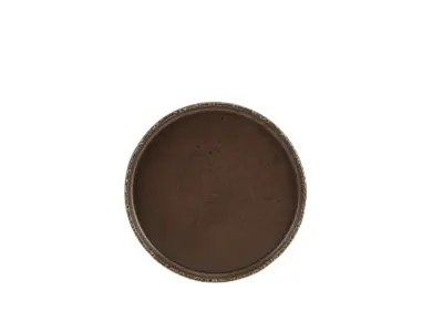 Roko Porcelain Cinder Black Presentation Plate 21cm