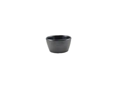GenWare Melamine Matt Black Ripple Ramekin 56ml/ 2oz