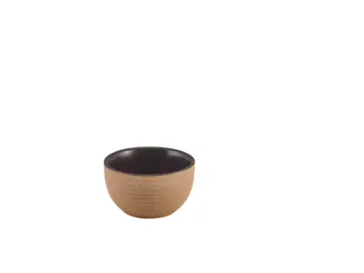 GenWare Kava Black Stoneware Ribbed Ramekin 9cl/ 3oz