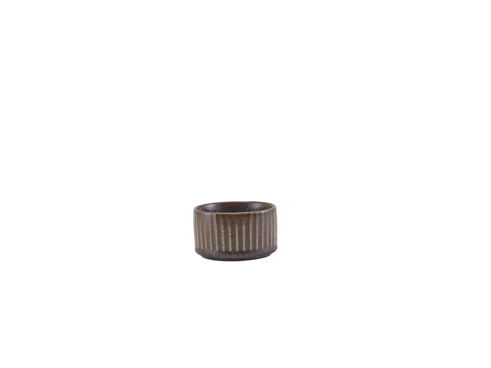 Terra Porcelain Black Fluted Ramekin 7cl/2.5oz