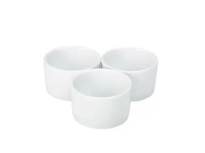 Genware Porcelain Contemporary Smooth Ramekin 9cm/ 3.5"