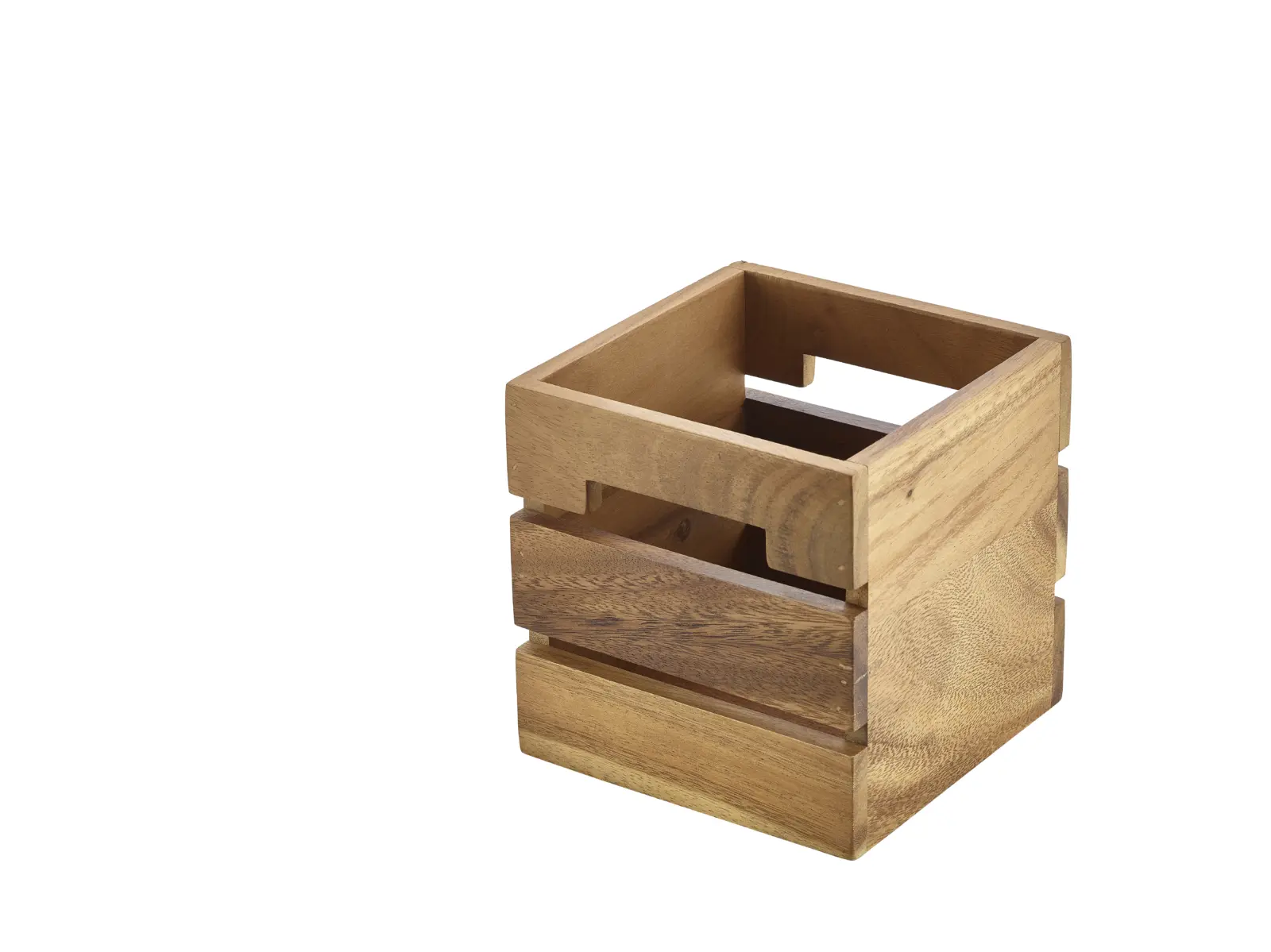 Genware Acacia Wood Box/ Riser 15cm