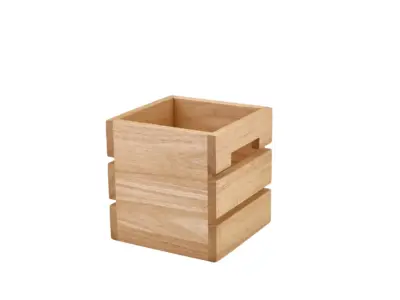 Genware FSC 100% Hevea Wood Box/ Riser 15cm