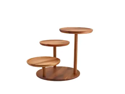 GenWare Acacia Wood 3 Tier Platform Riser