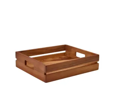 GenWare Acacia Wood Low Box/ Riser GN 1/2