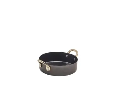 GenWare Black Vintage Steel Mini Casserole Dish 12.25 x 3.5cm