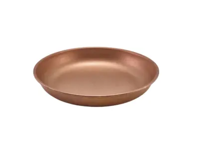 GenWare Copper Vintage Steel Coupe Plate 24cm