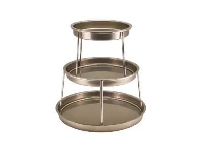 GenWare Three Tier Vintage Steel Seafood Stand