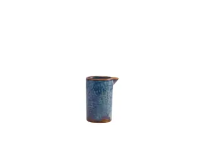 Terra Porcelain Aqua Blue Straight Sided Jug 10cl/ 3.5oz
