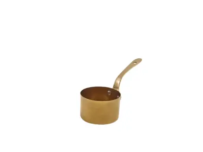 GenWare Gold Vintage Steel Mini Sauce Pan 7.8 x 4.5cm
