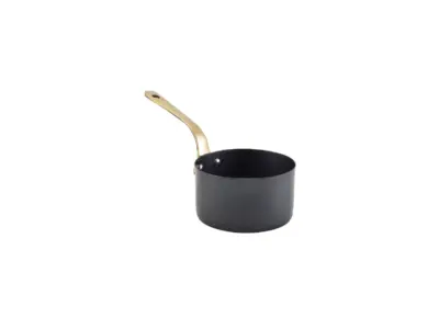 GenWare Black Vintage Steel Mini Sauce Pan 9 x 5.25cm