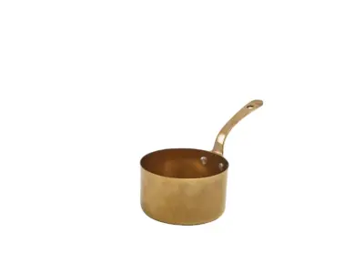GenWare Gold Vintage Steel Mini Sauce Pan 9 x 5.25cm