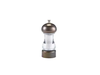 GenWare Gun Metal & Acrylic Salt/ Pepper Grinder 14cm
