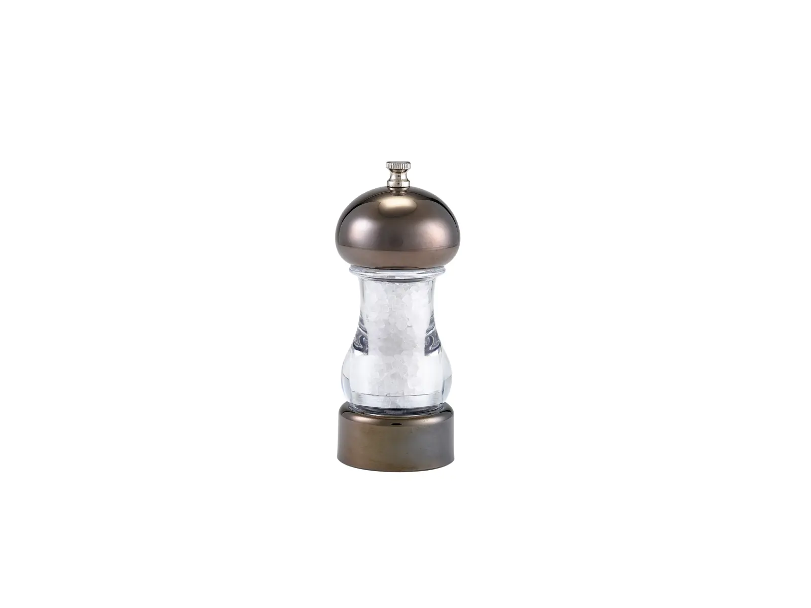 GenWare Gun Metal & Acrylic Salt/ Pepper Grinder 14cm