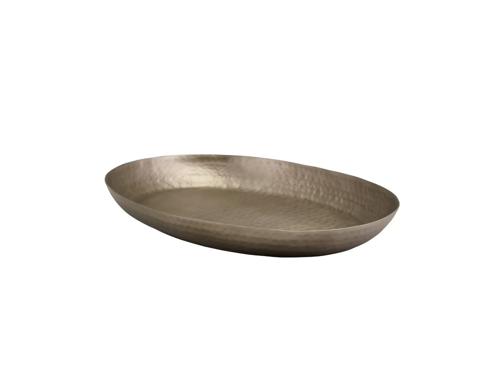 GenWare Vintage Hammered Aluminium Oval Platter 43.5 x 32.5cm