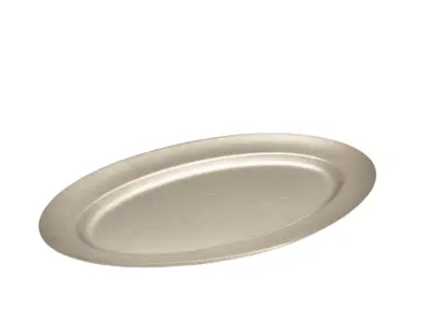 GenWare Vintage Steel Oval Platter 48cm