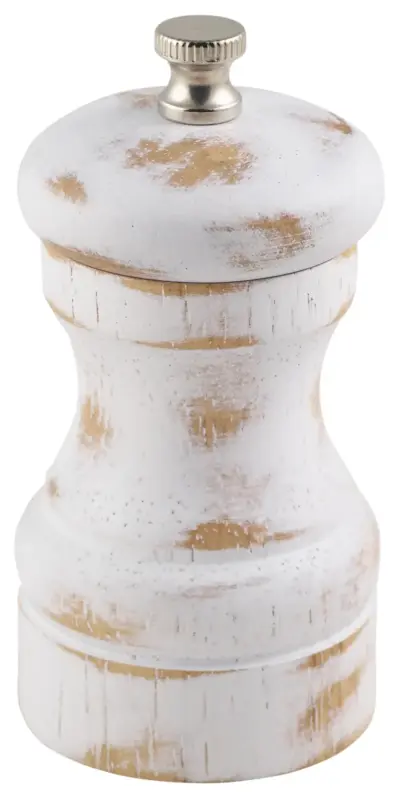 White Wash Salt/ Pepper Grinder 10cm