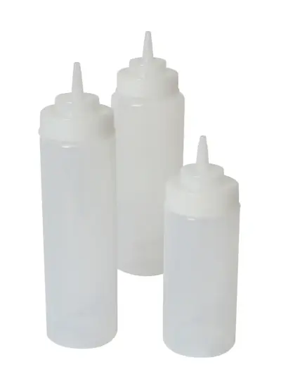 Squeeze Bottle Wide Neck Clear 32oz/ 94cl