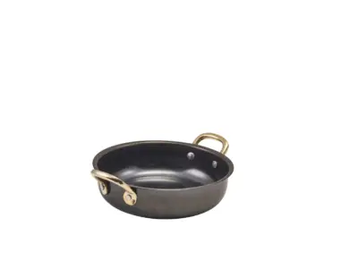 GenWare Black Vintage Steel Round Dish 15.5 x 4cm