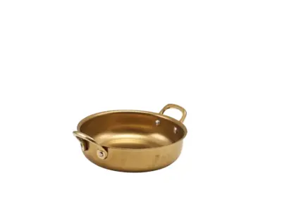 GenWare Gold Vintage Steel Round Dish 15.5 x 4cm