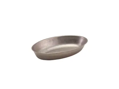 GenWare Vintage Steel Oval Dish 17.5 x 11cm
