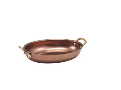 GenWare Copper Vintage Steel Oval Dish 20.75 x 15.75cm