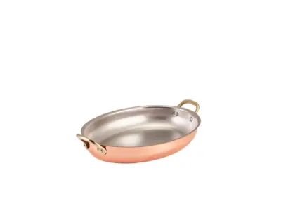 GenWare Copper Plated Oval Dish 24.5 x 17.5cm