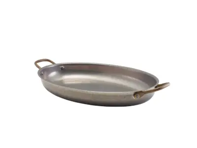 GenWare Vintage Steel Oval Dish 34 x 23cm