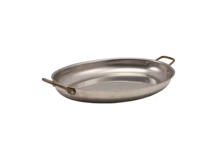 GenWare Vintage Steel Oval Dish 37.5 x 26cm