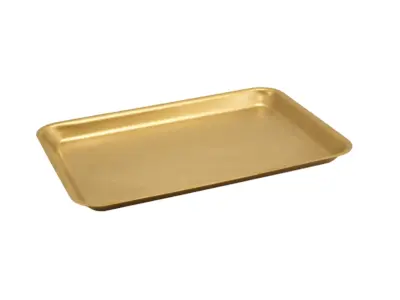 GenWare Gold Vintage Steel Tray 31.5 x 21.5cm