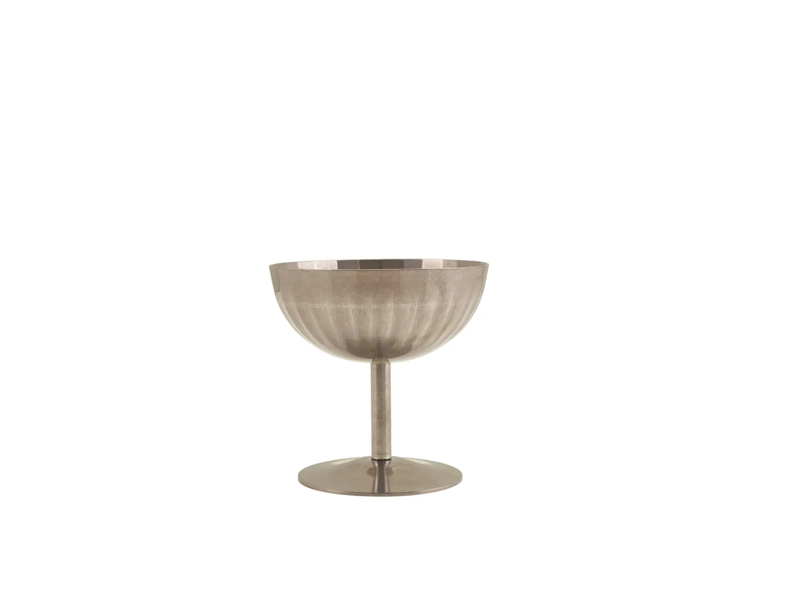 GenWare Fluted Vintage Steel Stemmed Sundae Cup 10cm