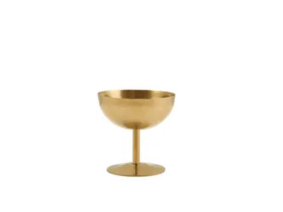 GenWare Gold Vintage Steel Stemmed Sundae Cup 10cm