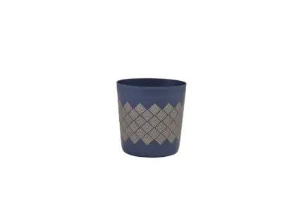 GenWare Metallic Blue Diamond Serving Cup 8.5 x 8.5cm