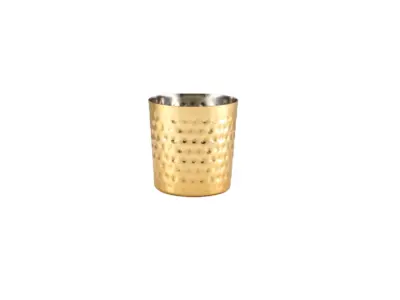 GenWare Gold Plated Hammered Serving Cup 8.5 x 8.5cm