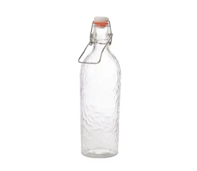 GenWare Glass Hammered Swing Bottle 1L/ 35oz