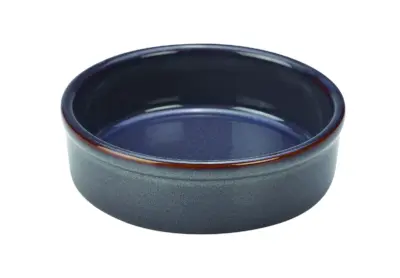 Rustic Stoneware Blue Tapas Dish 14.5cm