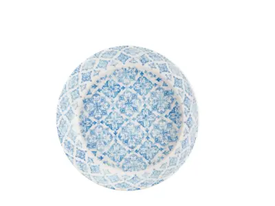 GenWare Melamine Blue Talavera Buffet Bowl 35 x 7.5cm