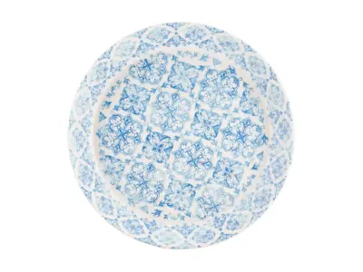 GenWare Melamine Blue Talavera Buffet Bowl 42 x 6cm