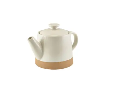 GenWare Kava White Stoneware Teapot 48cl/ 16.8oz
