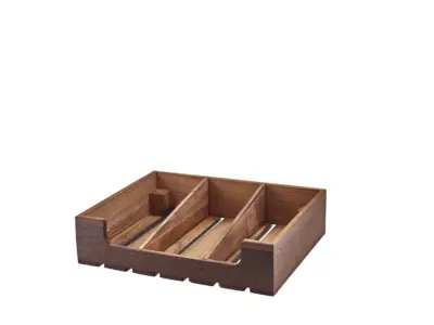 Rustic Wooden Display Crate GN 1/2
